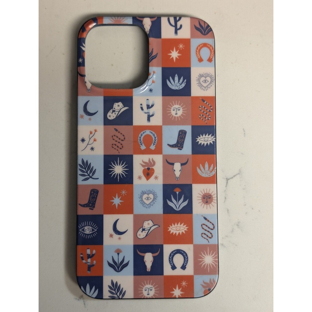 NEW iPhone 13 Pro Casley Premium Case Road Chick Western Squares Style No Box 🚚
